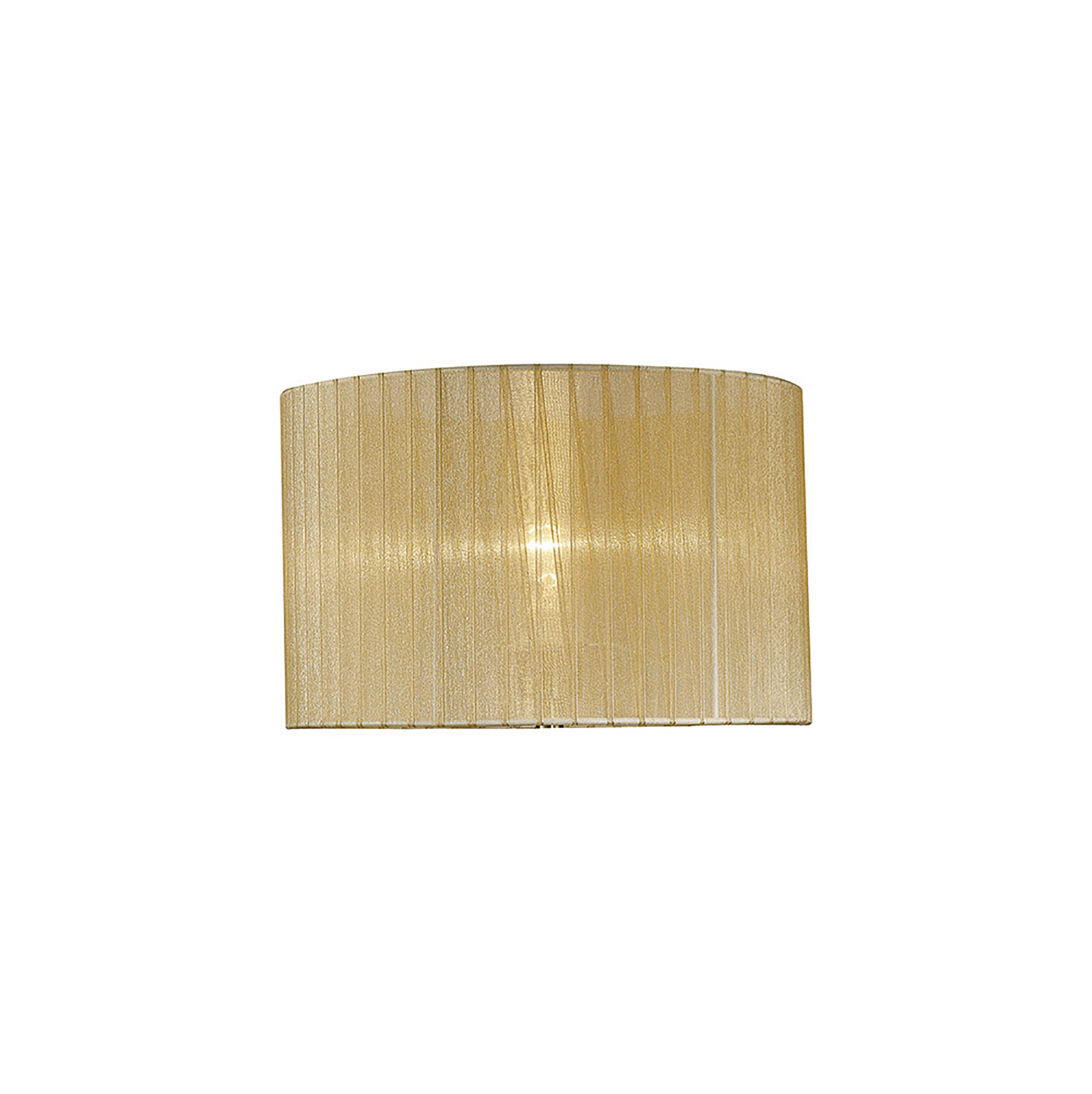 ILS31720  Florence 36cm Round Organza Fabric Shade Soft Bronze